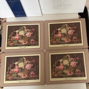 Pimpernel Rose Basket Set of table Matt’s